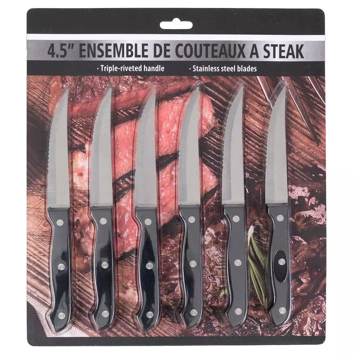 Ensemble de couteaux &agrave; steak, 6 pi&egrave;ces