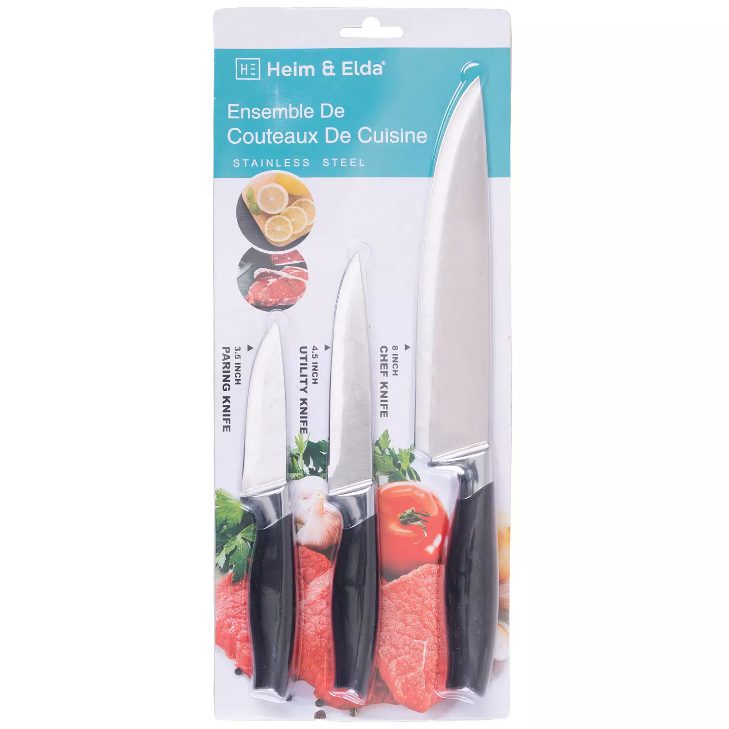 Ensemble de couteaux de cuisine, 3 mcx