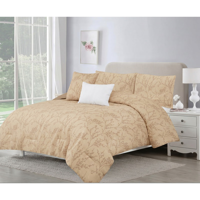 Ensemble de douillette, Branches d'hiver - Beige