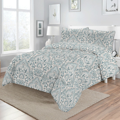 Ensemble de douillette, Paisley turquoise
