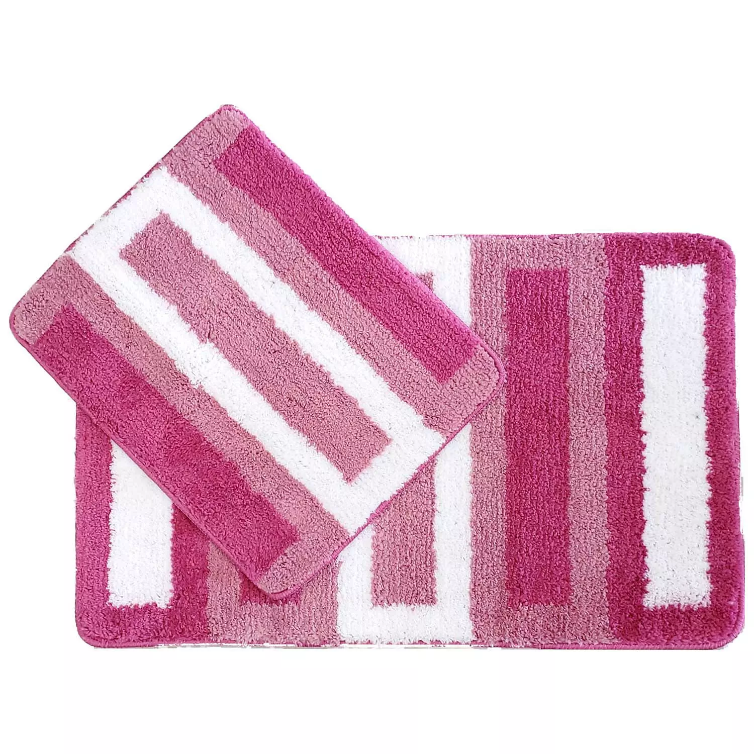 Epicurns, set of 2 bath rugs, pink