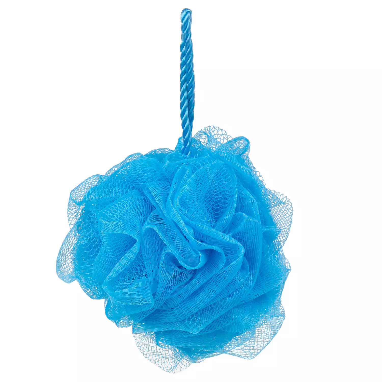 Éponge de bain exfoliante, bleu