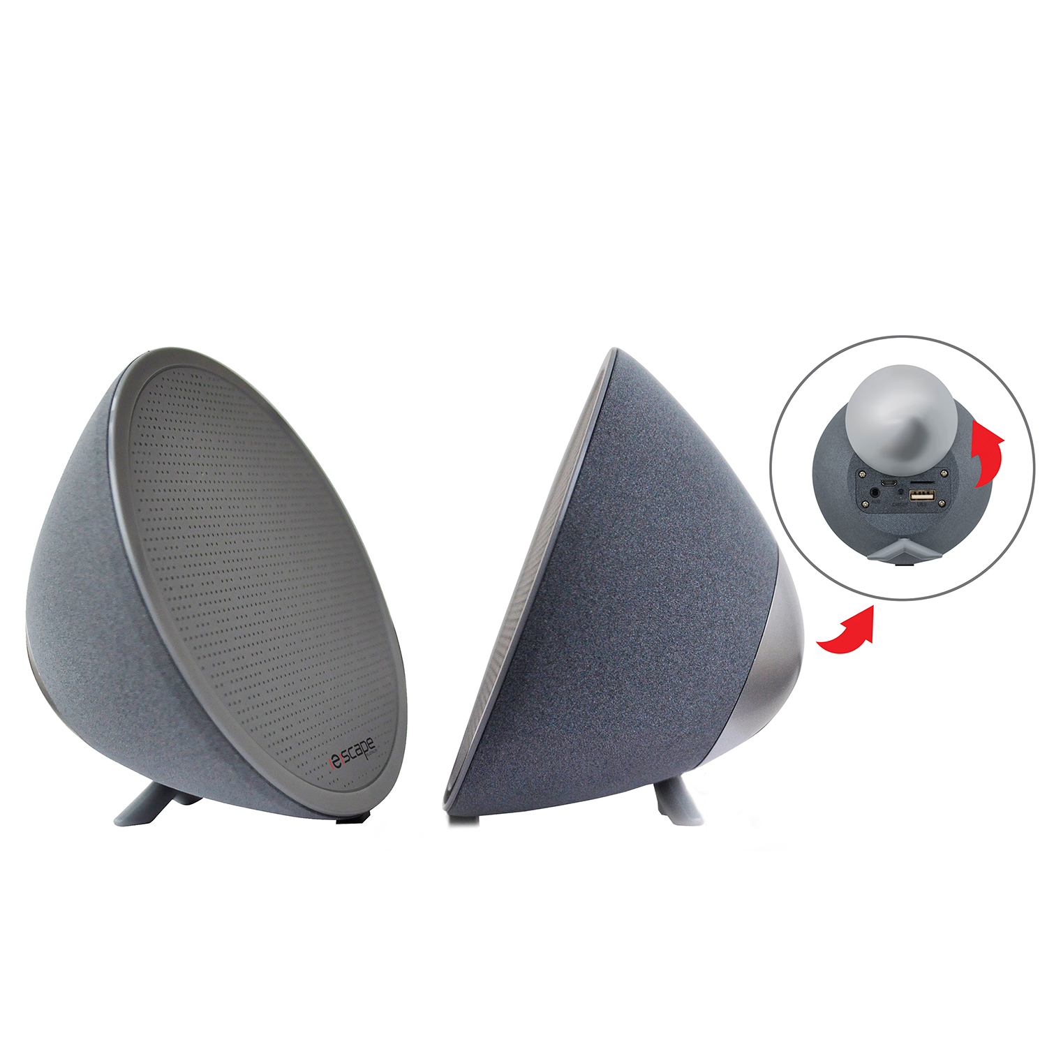 Escape - 2 Wireless stereo speakers with microphone