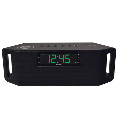 Escape - Platinum wireless Bluetooth speaker with FM clock radio