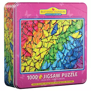 Eurographics - Puzzle, Butterfly rainbow, 1000 pcs (tin box)