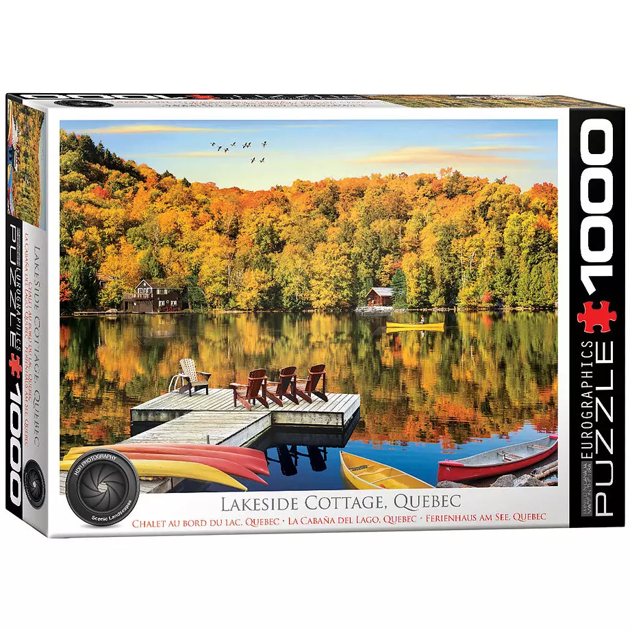 Eurographics - Puzzle, Chalet au bord du lac, Québec, 1000 mrx