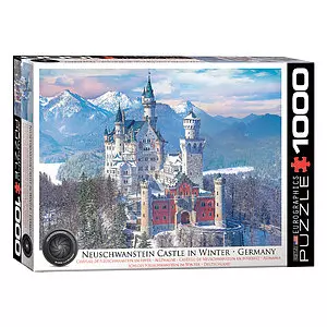 Eurographics - Puzzle, Château de Neuschwanstein en hiver Allemagne, 1000 mcx