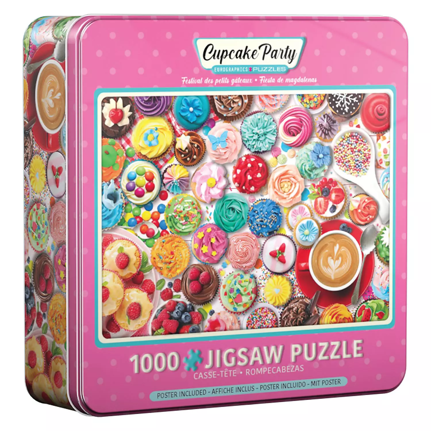 Eurographics - Puzzle, Festival des petit gâteaux, 1000 mcx (boite en étain)