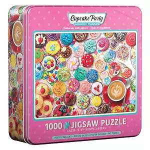 Eurographics - Puzzle, Festival des petit gâteaux, 1000 mcx (boite en étain)