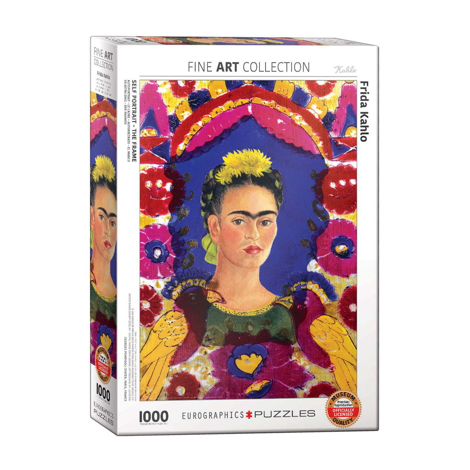 Eurographics - Puzzle, Frida Kahlo, Autoportrait - Le cadre, 1000 mcx