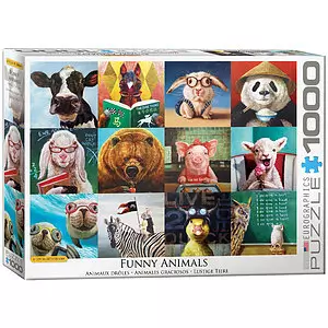 Eurographics - Puzzle, Lucia Heffernan, Funny animals, 1000 pcs