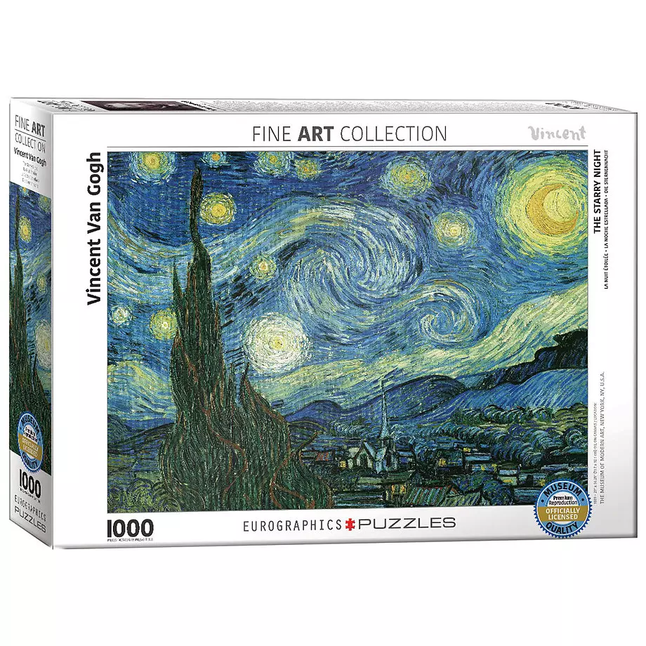 Eurographics - Puzzle, Vincent Van Gogh, The starry night, 1000 pcs