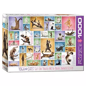 Eurographics - Puzzle, Yoga Cats, 1000 pcs