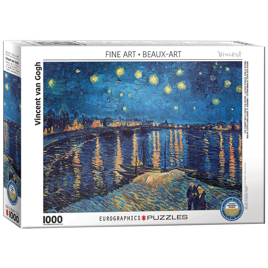 Eurographics - Vincent Van Gogh - Casse-tête, La nuit étoilée sur le Rhône, 1000 mcx