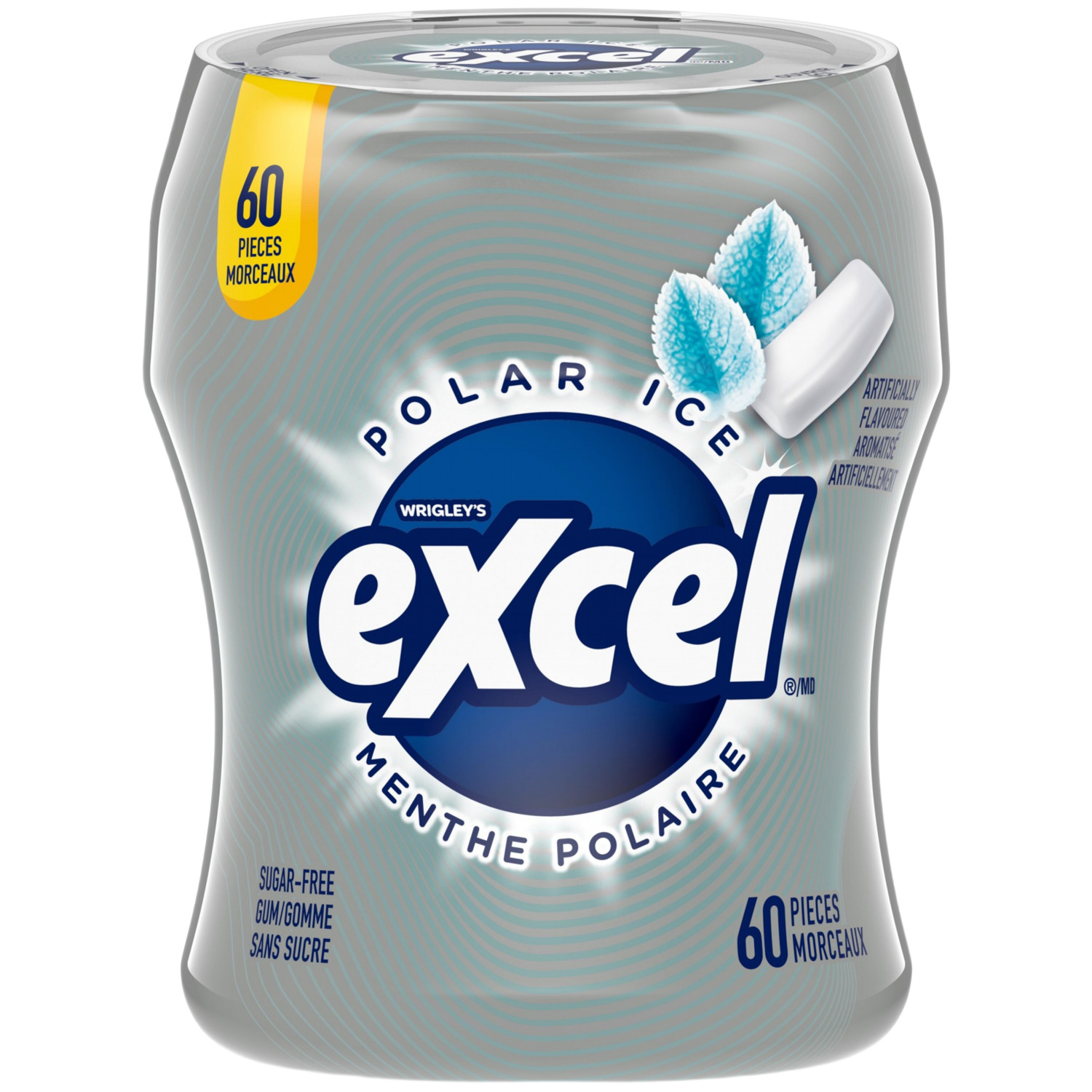 Excel - Gommes à la menthe polaire, Paq. de 60