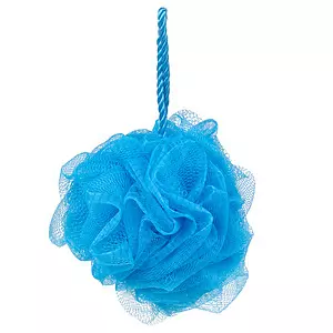 Exfoliating bath sponge, blue