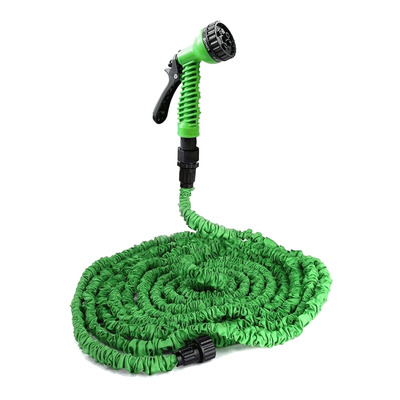 Expandable garden hose, 100ft - Green