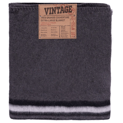 Extra-large Vintage blanket, 60"x70"