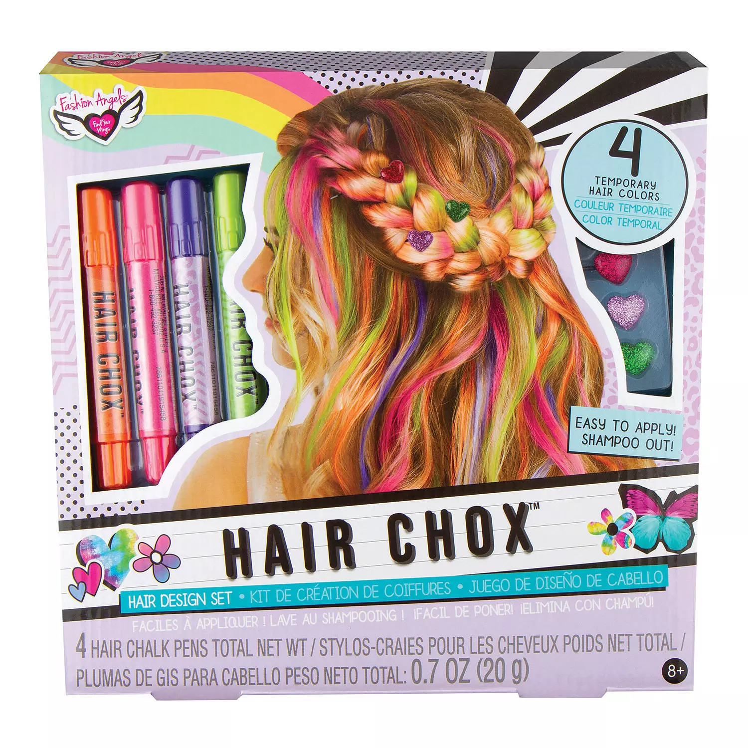 Fashion Angels - Hair Chox, tie-dye hair design set