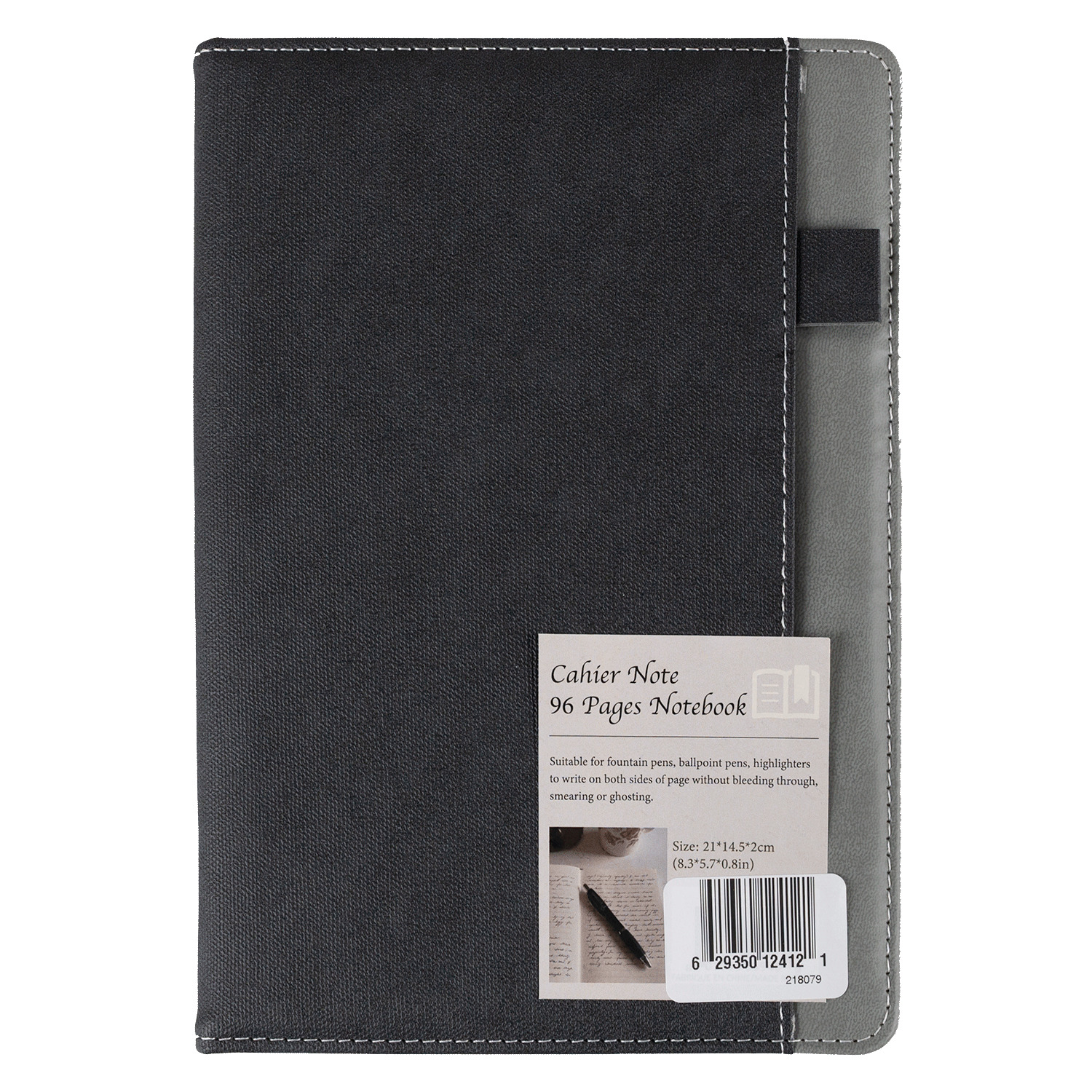 Faux leather denim notebook, 96 pages