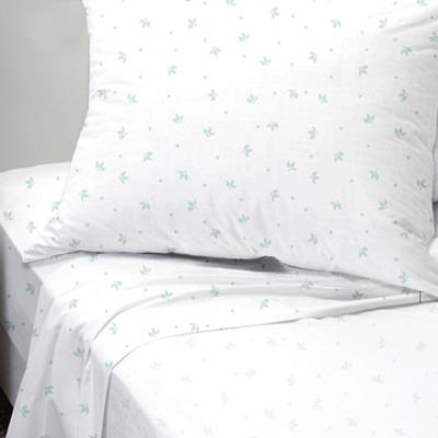 FENDREL Collection - Printed microfiber sheet set - Small leaves