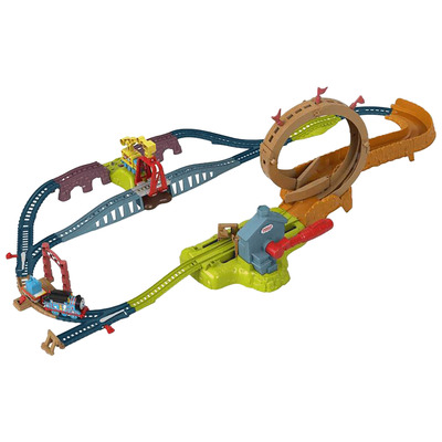 Fisher Price - Thomas & Friends Launch & Loop Maintenance Yard train set with motorized Thomas