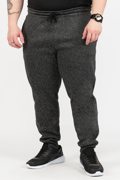 Fleece jogger sweatpants - Heathered charcoal - Plus Size