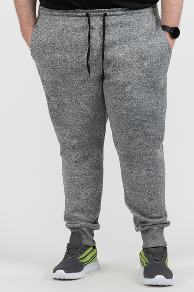 Fleece jogger sweatpants - Light heathered grey - Plus Size