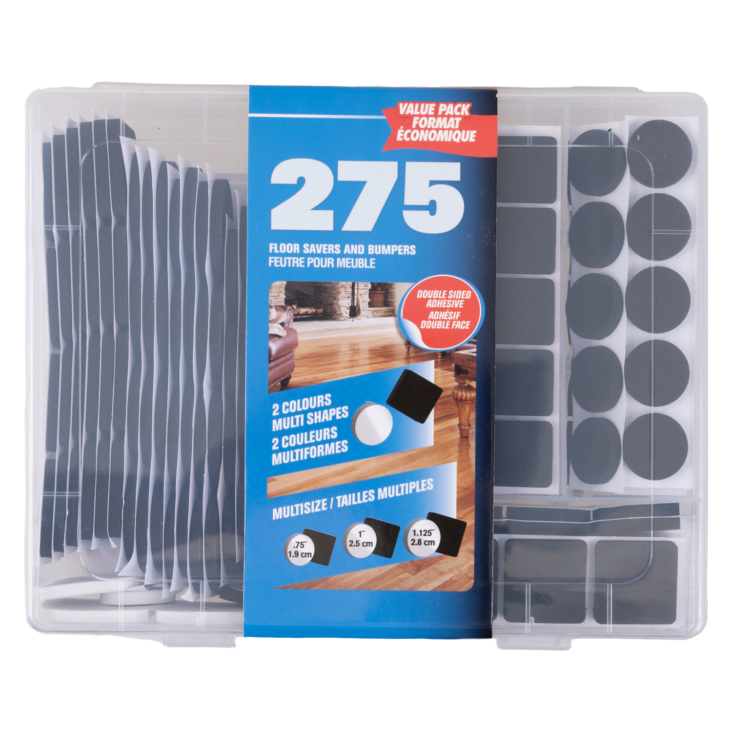 Floor savers and bumpers value pack, 275 pcs