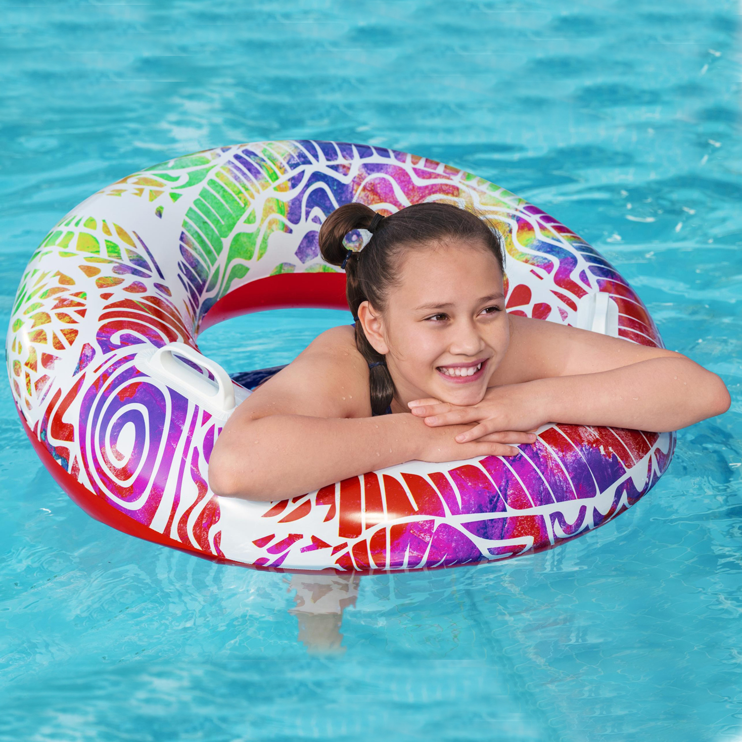 Flotteurs de piscine gonflables pour enfants, 127 cm - Flotteurs de piscine  géants et flottants gonflables pour piscine - Jouets amusants pour enfants  de 4 à 8 ans - Jouets aquatiques durables