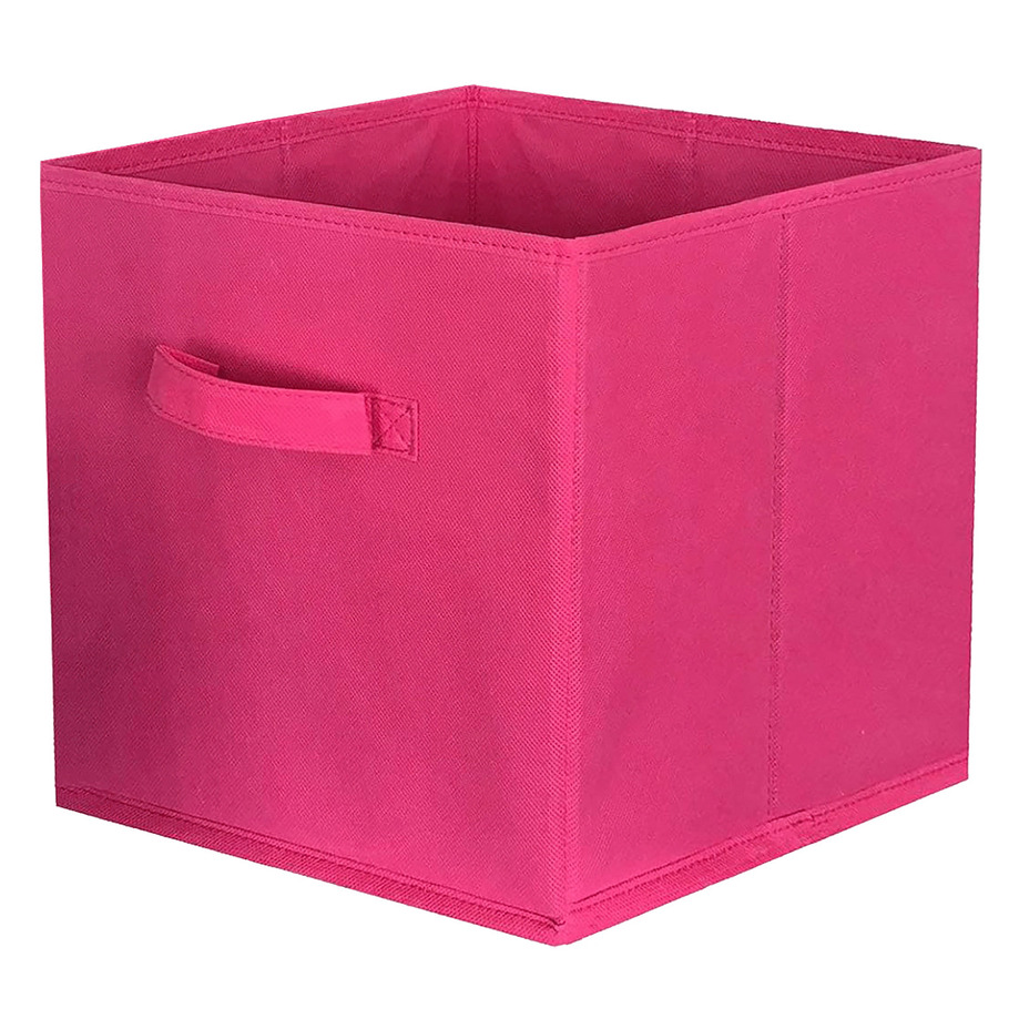Foldable fabric storage cube