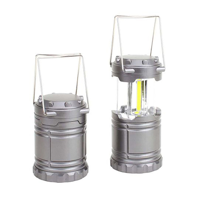 Foldable LED camping lantern - Silver
