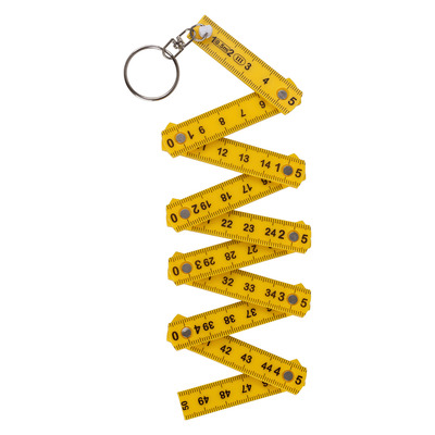 Foldable ruler keychain - Yellow
