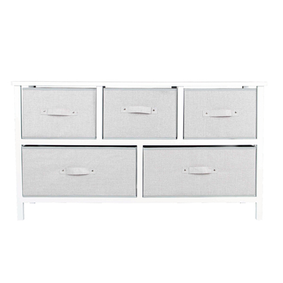 Folding multifunctional 5 drawer dresser