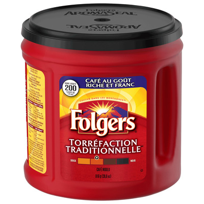 Folgers - Classic Roast ground coffee, 816g