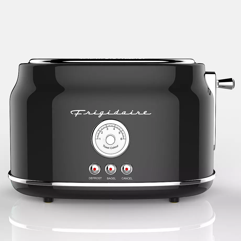 Frigidaire - Retro 2 slice toaster, black