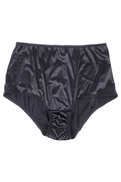Full coverage high waisted brief panty in soft nylon - Plus Size