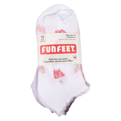 Fun Feet - Soquettes courtes, 10 paires