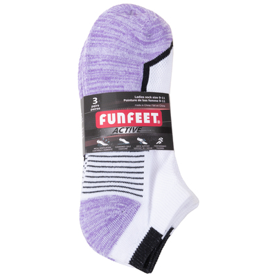 FunFeet - Active ankle socks, 3 pairs