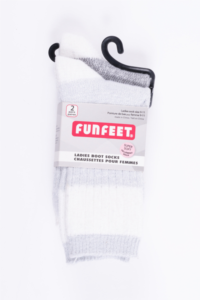 FunFeet - Chaussettes de bottes pour femmes - 2 paires