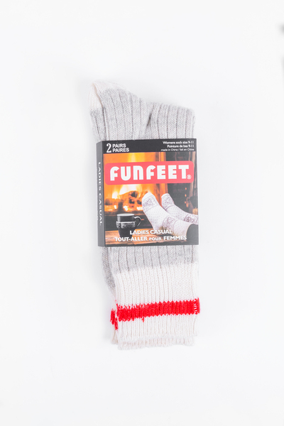 FunFeet - Chaussettes tout-aller en laine mélangée, 2 paires