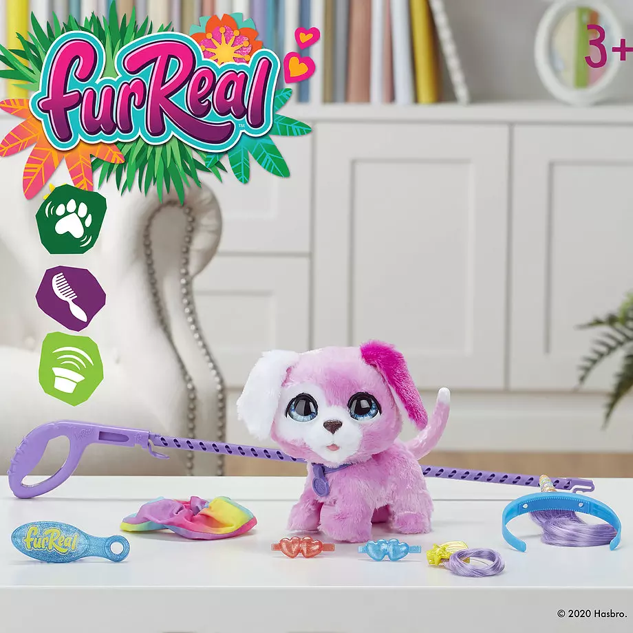 furReal - Glamalots, interactive pet toy, 7 accessories