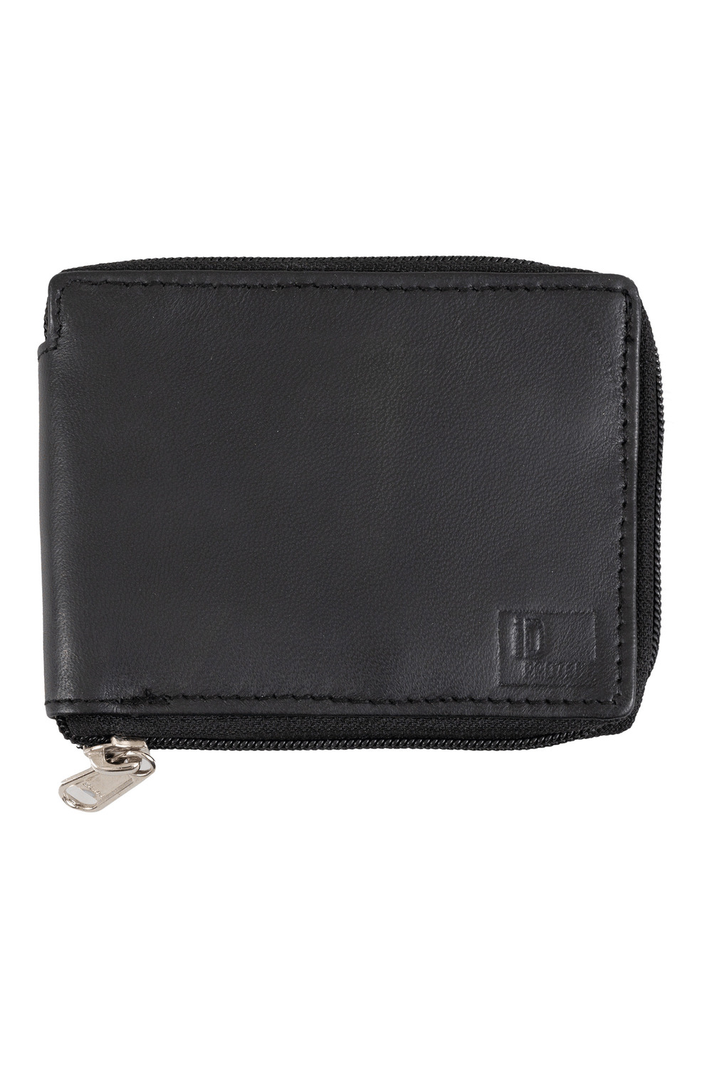 Genuine leather RFID-blocking wallet in gift box