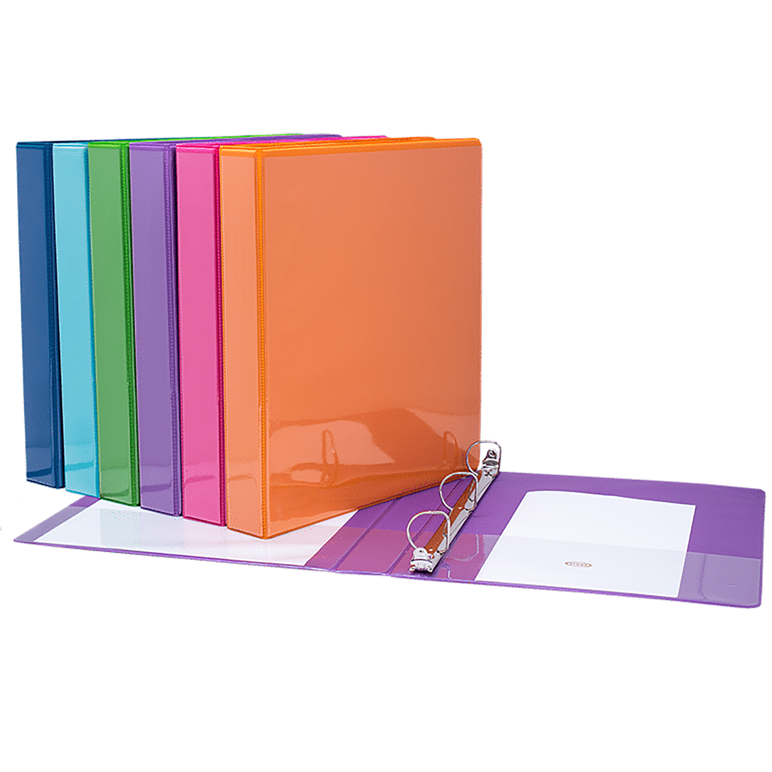 Geocan - 1" D-ring presentation view binder - Light blue