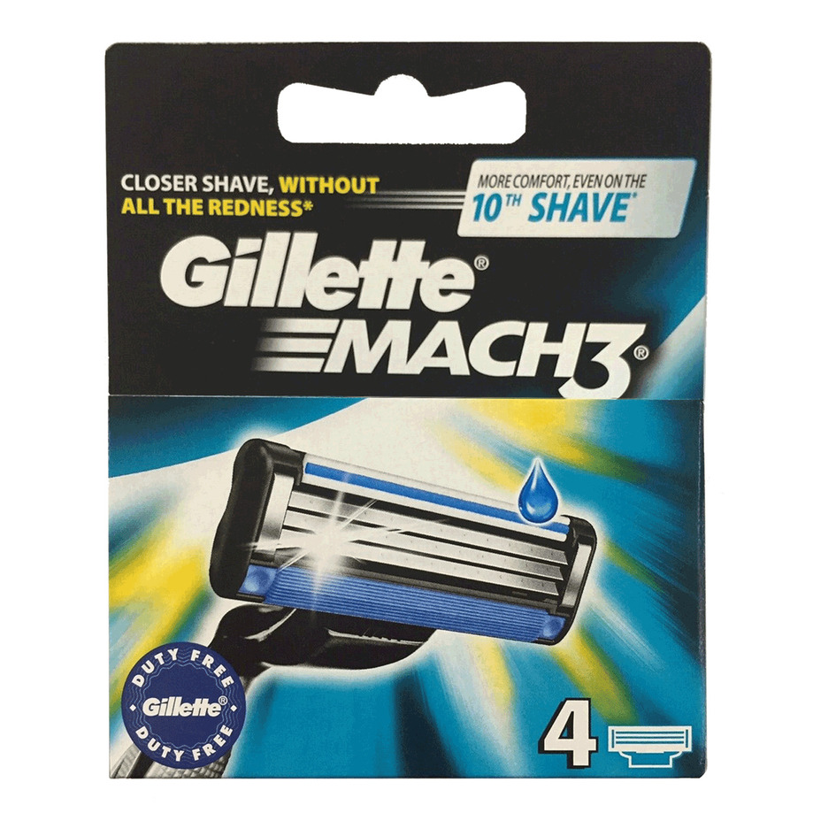 Gillette Mach3 - Razor blades, pk. of 4