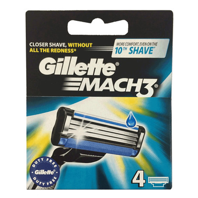 Gillette Mach3 - Razor blades, pk. of 4