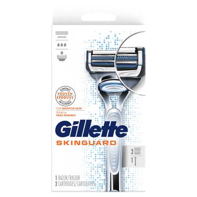 Gillette Skinguard - Rasoir, manche + 2 recharges de lames