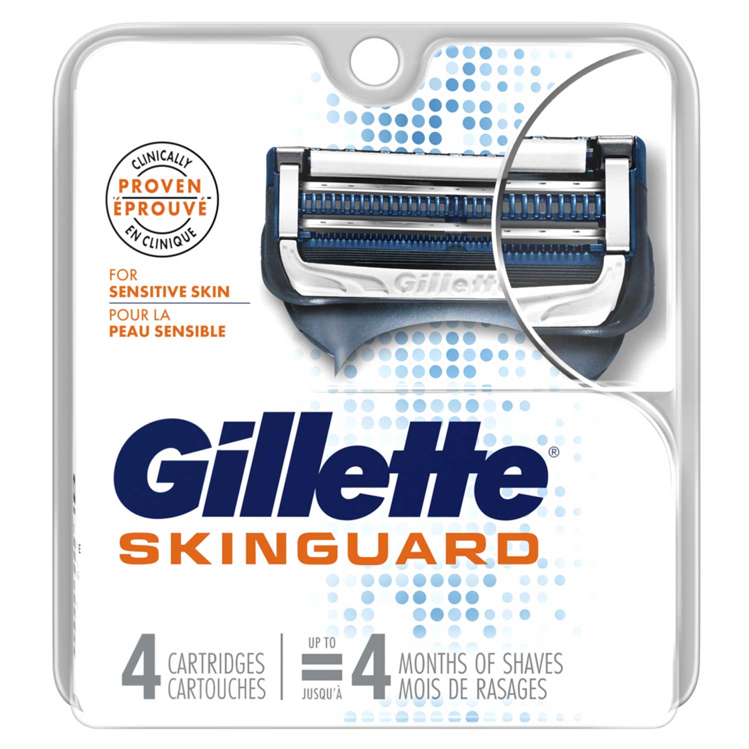 Gillette SkinGuard - Recharges de lames de rasoir, pk. de 4