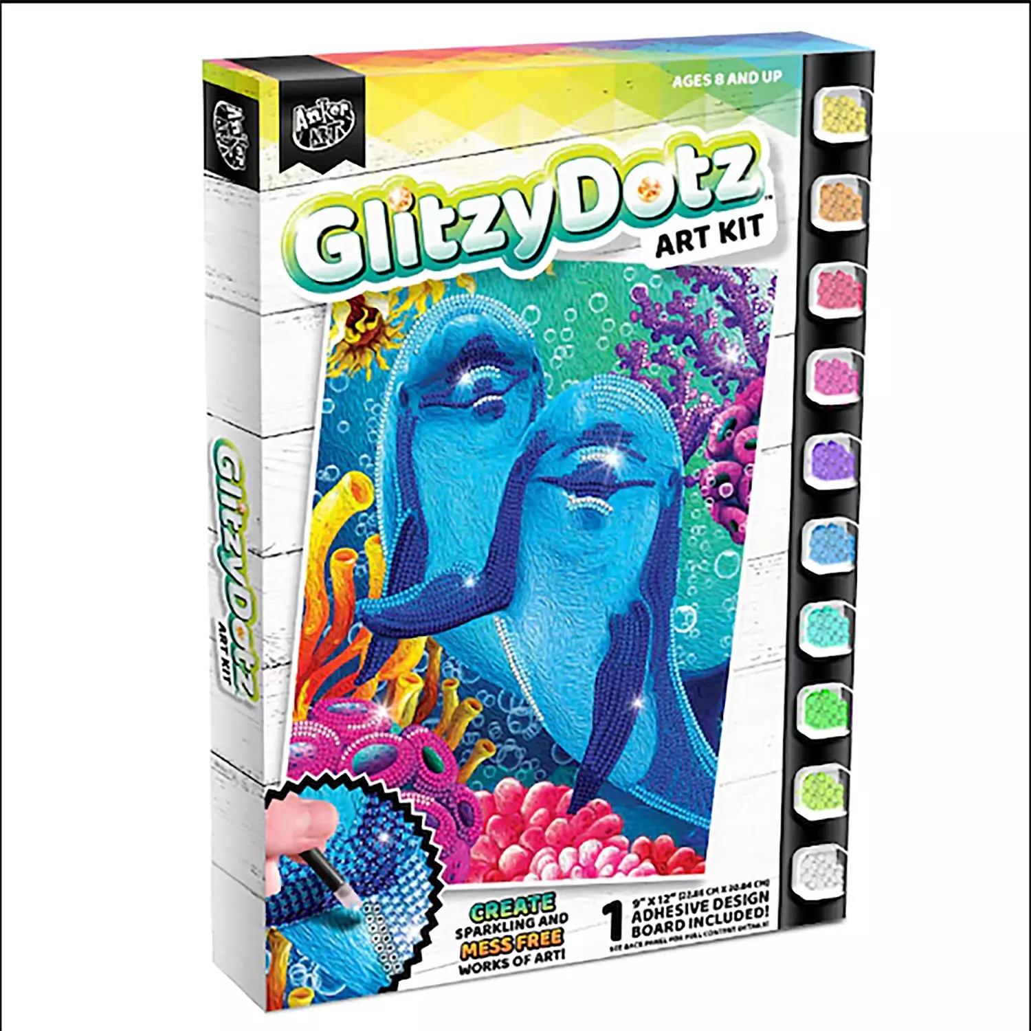 Glitzy Dots - Numbered art kit