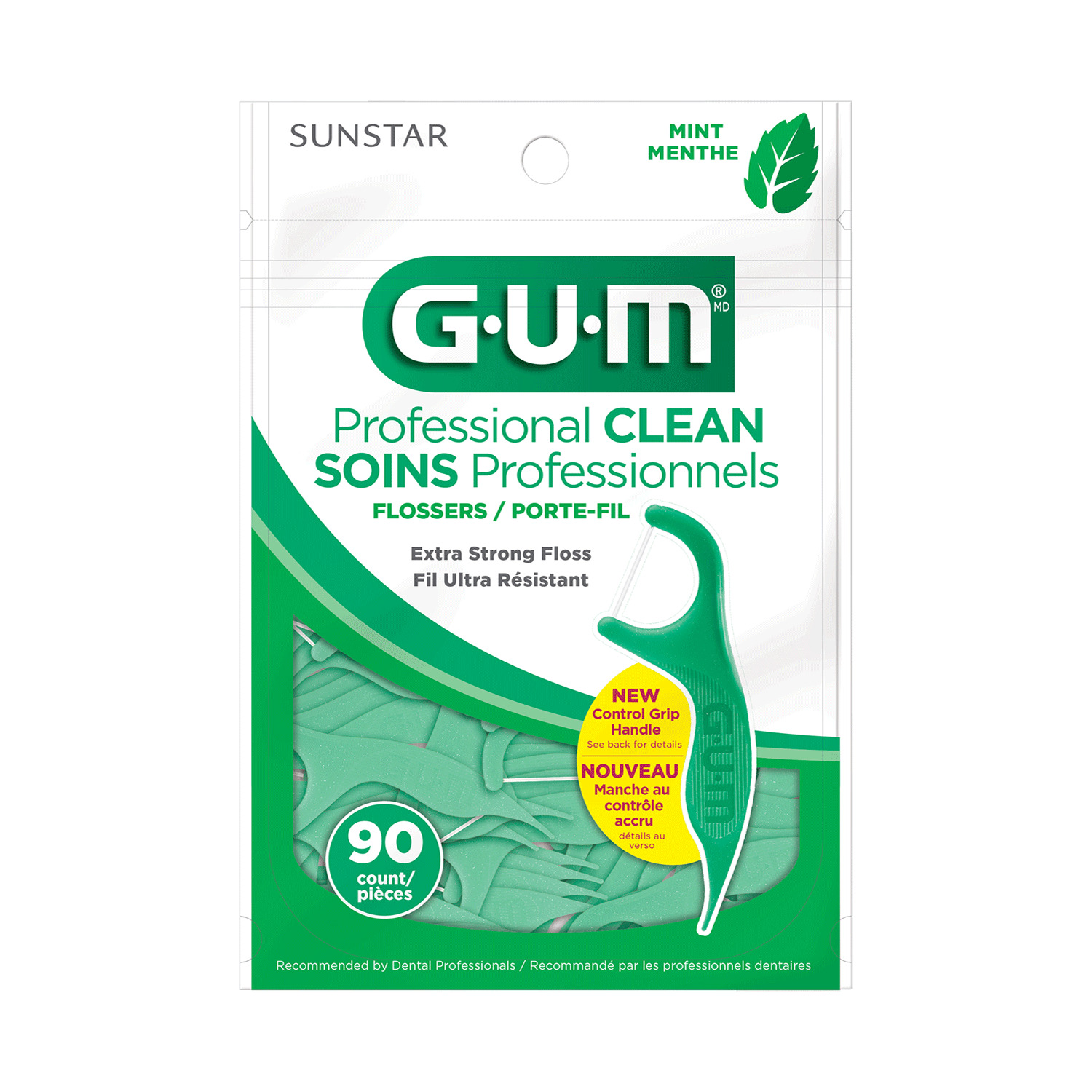 GUM - Professional Clean flossers, pk. of 90 - Fresh mint